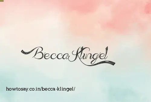 Becca Klingel