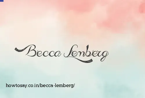 Becca Lemberg