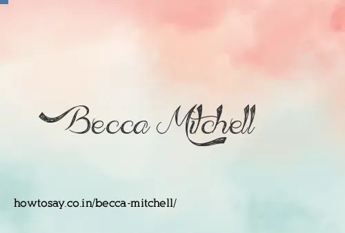 Becca Mitchell