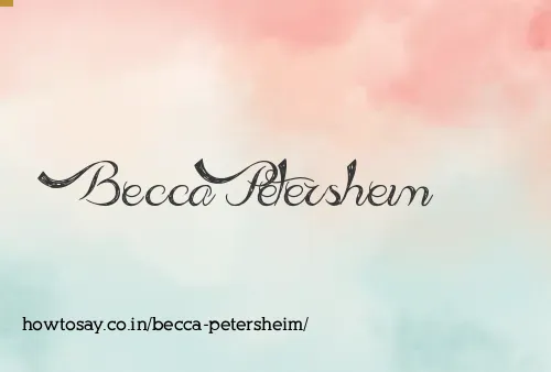 Becca Petersheim
