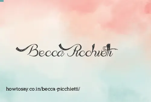 Becca Picchietti