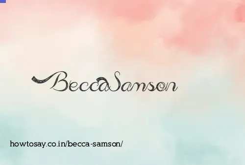 Becca Samson