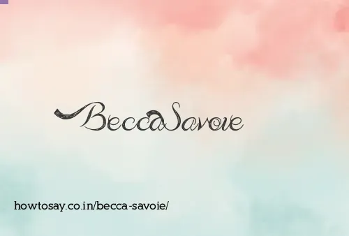 Becca Savoie