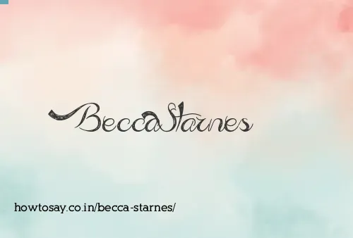 Becca Starnes