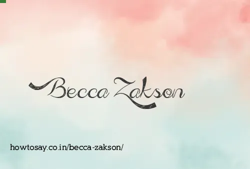 Becca Zakson
