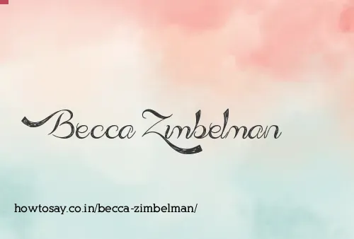 Becca Zimbelman
