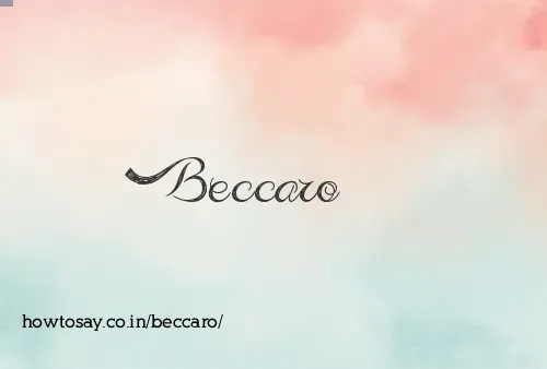 Beccaro