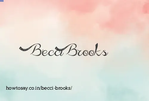 Becci Brooks