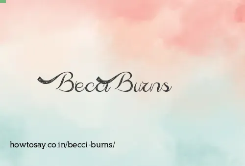 Becci Burns
