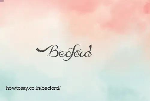 Becford