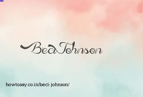 Beci Johnson