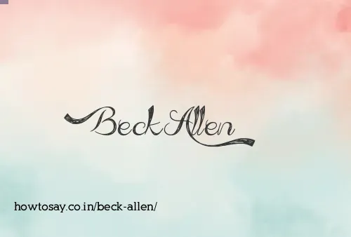 Beck Allen