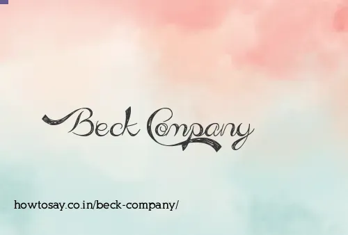 Beck Company