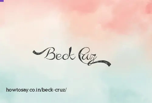 Beck Cruz