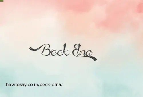Beck Elna