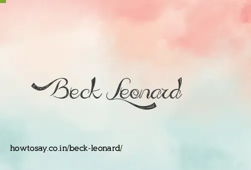 Beck Leonard