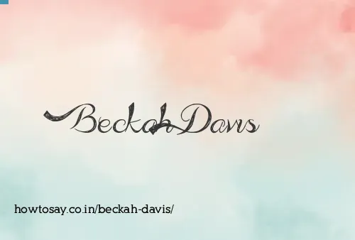Beckah Davis