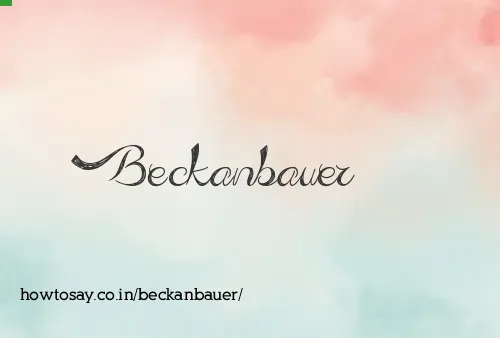 Beckanbauer