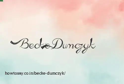 Becke Dumczyk