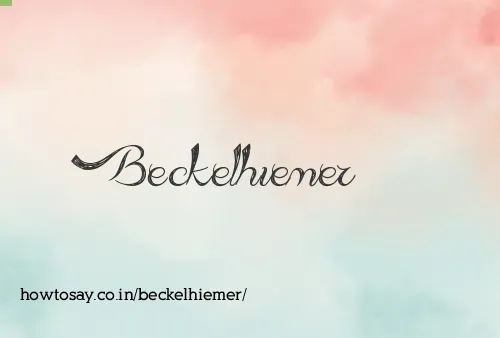 Beckelhiemer