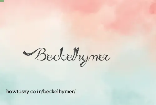 Beckelhymer
