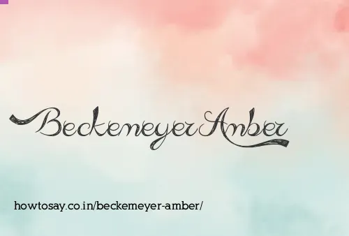 Beckemeyer Amber