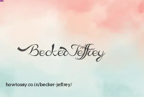 Becker Jeffrey