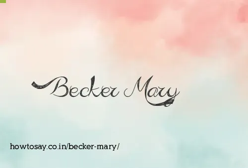 Becker Mary