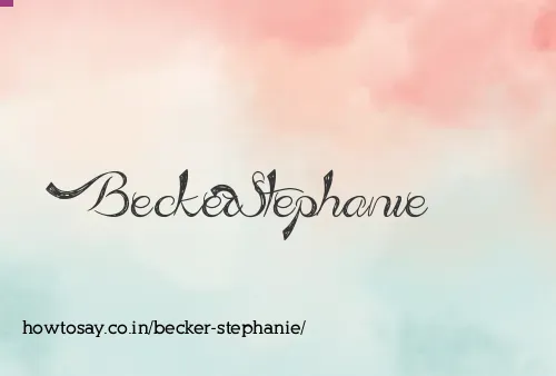 Becker Stephanie
