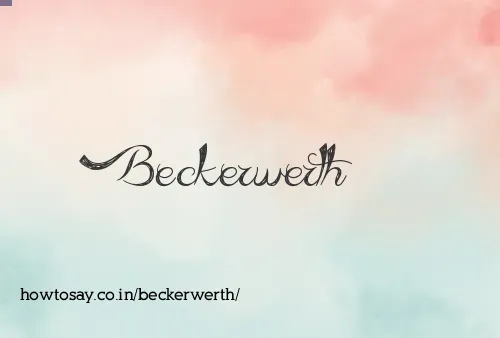 Beckerwerth