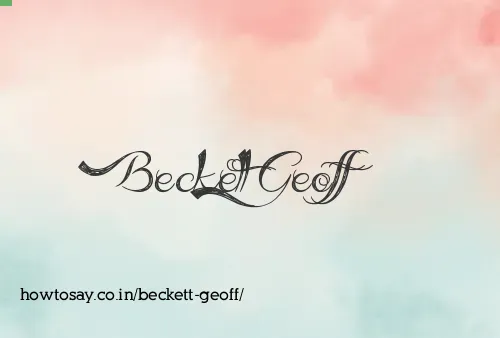 Beckett Geoff