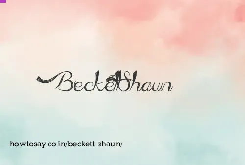 Beckett Shaun
