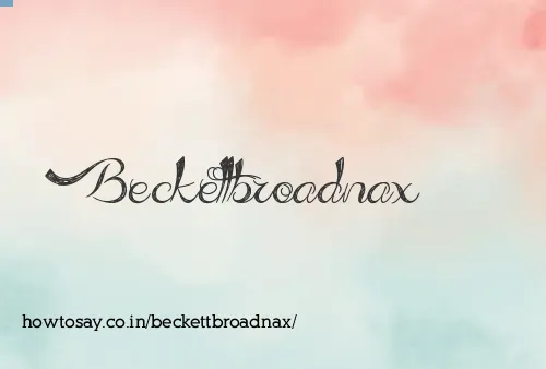 Beckettbroadnax