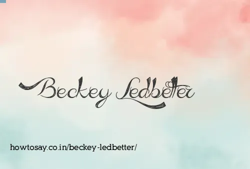 Beckey Ledbetter