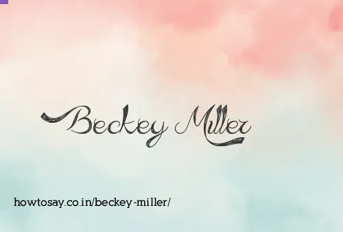 Beckey Miller
