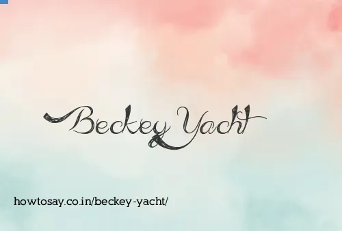 Beckey Yacht