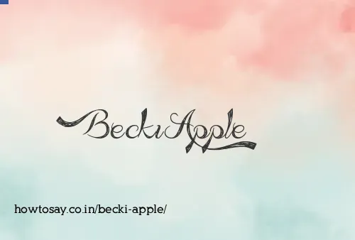 Becki Apple