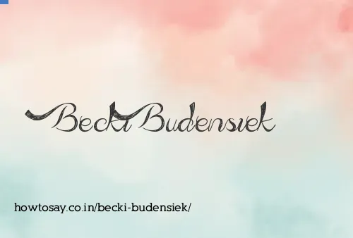Becki Budensiek