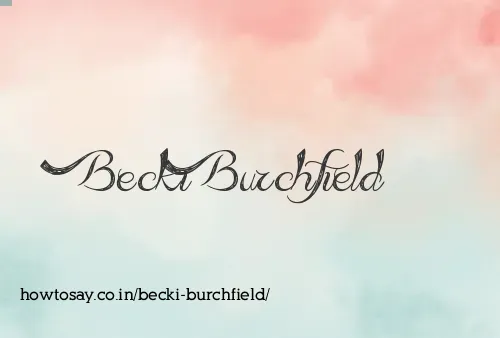 Becki Burchfield