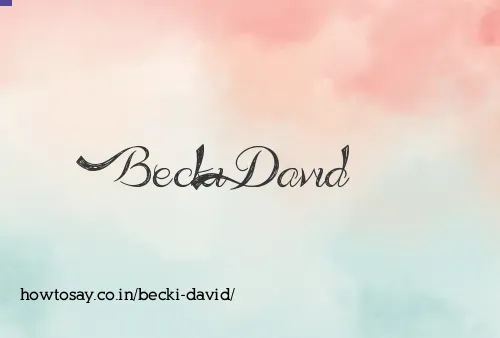 Becki David