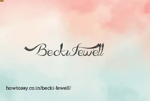 Becki Fewell