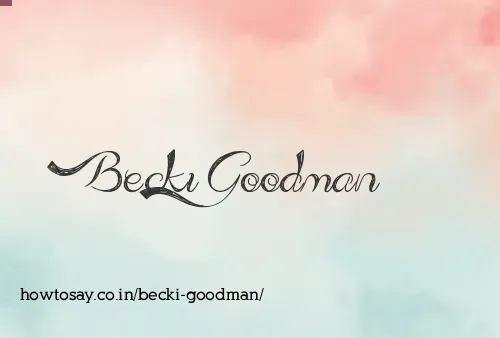 Becki Goodman
