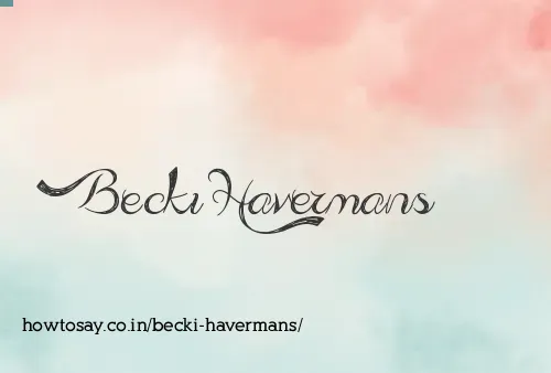 Becki Havermans