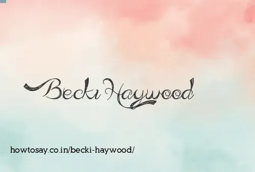 Becki Haywood