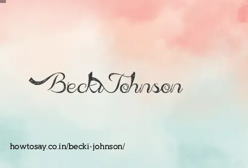 Becki Johnson