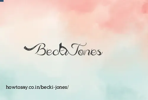 Becki Jones