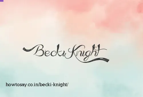 Becki Knight