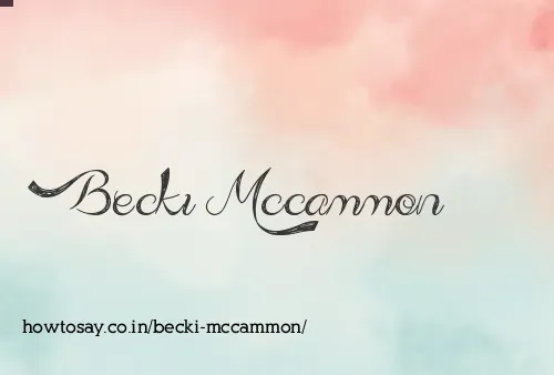 Becki Mccammon