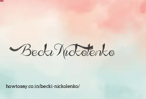 Becki Nickolenko