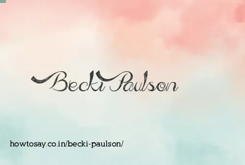 Becki Paulson